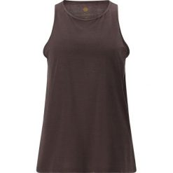 Damski tank top Athlecia Mota. Brązowe topy damskie Athlecia, bez wzorów, bez ramiączek. Za 122.50 zł.