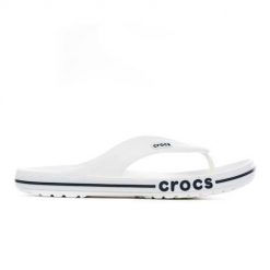 Japonki męskie Crocs Bayaband Flip. Białe klapki i japonki męskie Crocs, z materiału. Za 147.80 zł.