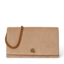 Torebka LAUREN RALPH LAUREN. Brązowe torebki klasyczne damskie Lauren Ralph Lauren, bez wzorów, wizytowe, bez kołnierzyka, bez ramiączek. Za 949.99 zł.