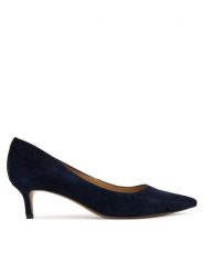 LAUREN RALPH LAUREN Szpilki Adrienne 802P17691001 Granatowy. Niebieskie szpilki Lauren Ralph Lauren, bez wzorów, ze skóry, bez obcasa. Za 639.99 zł.