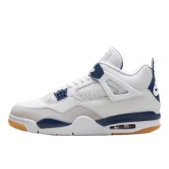 Buty do chodzenia dla dorosłych Air Jordan 4 Retro SB Navy. Szare buty wizytowe męskie Jordan, z gumy, bez zapięcia. Za 1,246.40 zł.