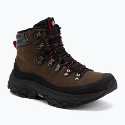 Buty turystyczne męskie Jack Wolfskin Apex Hike Pro Leather Texapore Mid. Brązowe buty trekkingowe męskie Jack Wolfskin, ze skóry, przed kolano, bez zapięcia, trekkingowe. Za 839.99 zł.