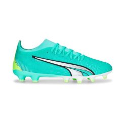 Buty piłkarskie męskie Puma Ultra Match Fgag. Zielone buty fitness męskie Puma, do piłki nożnej. Za 368.99 zł.