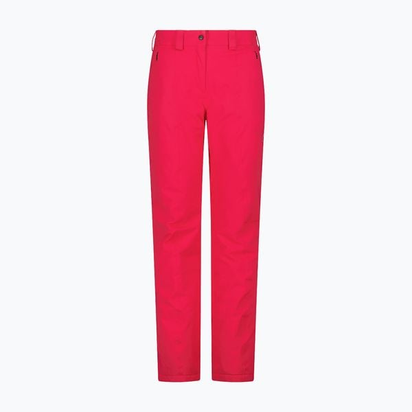 Spodnie narciarskie damskie CMP 3W20636. Czerwone spodnie dresowe damskie CMP, bez wzorów, sportowe. Za 349.99 zł.