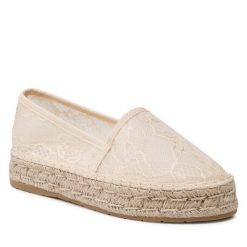 Espadryle DeeZee. Brązowe espadryle damskie DeeZee, bez wzorów, bez obcasa. Za 99.99 zł.