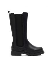 Nelli Blu Kozaki CS6171-02 Czarny. Czarne kozaki dziewczęce Nelli Blu, bez wzorów, z tworzywa sztucznego, bez obcasa. Za 159.99 zł.