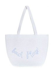 BLE Shopper bag w kolorze białym - 52 x 30 cm rozmiar: onesize. Białe shopper bag damskie BLE, bez wzorów, z materiału, na ramię, bez dodatków. Za 67.09 zł.