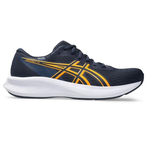 Buty męskie do biegania ASICS Patriot - mesh, AmpliFoam, czarne. Niebieskie obuwie do biegania damskie Asics. Za 339.70 zł.