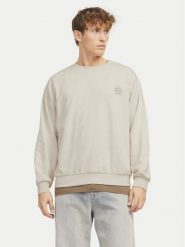 Jack & Jones Bluza Jackie 12272482 Beżowy Relaxed Fit. Brązowe bluzy bez kaptura męskie Jack & Jones, m, z bawełny. Za 79.99 zł.