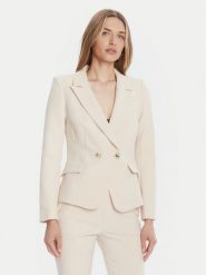 Rinascimento Marynarka CFC0126221003 Beżowy Slim Fit. Brązowe marynarki i żakiety damskie RINASCIMENTO, xl, bez wzorów, z syntetyku. Za 539.99 zł.