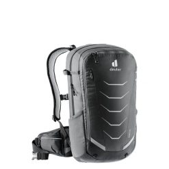 Plecak rowerowy Deuter Flyt 20 - graphite/black. Czarne plecaki damskie Deuter, bez wzorów. Za 718.99 zł.