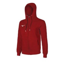 Bluza z kapturem Mizuno FZ. Czerwone bluzy sportowe męskie Mizuno, l, z materiału. Za 234.45 zł.