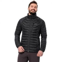 Kurtka uniwersalna męska Jack Wolfskin Routeburn Pro. Czarne kurtki męskie Jack Wolfskin, m, bez wzorów, z puchu, klasyczne, bez kaptura. Za 773.00 zł.