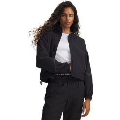 Damska kurtka wodoodporna Under Armour Unstoppable. Czarne kurtki damskie Under Armour, l, bez wzorów, z materiału, bez kaptura. Za 626.00 zł.