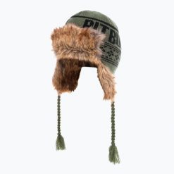 Czapka zimowa męska Pitbull Beanie Mission Bay. Zielone czapki męskie PITBULL, na zimę, bez wzorów, z materiału, sportowe. Za 66.99 zł.