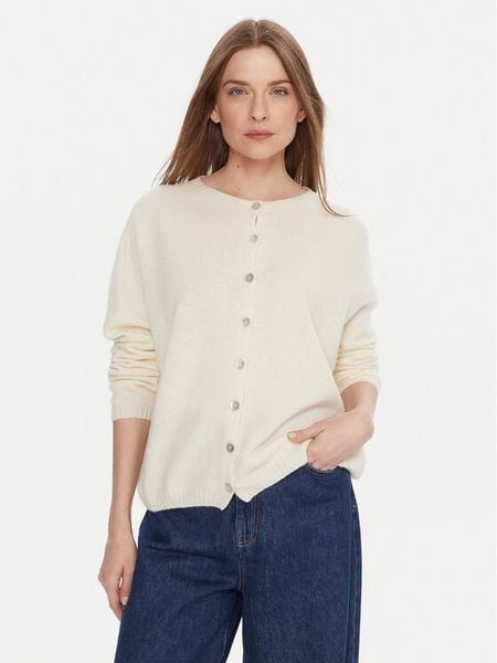 Kontatto Kardigan 3M0978C Écru Relaxed Fit. Kardigany damskie Kontatto, m, bez wzorów, z wełny. Za 339.99 zł.