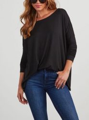 Milan Kiss Koszulka w kolorze czarnym rozmiar: S. Czarne bluzki damskie Milan Kiss, s, bez wzorów, bez kołnierzyka. Za 135.81 zł.