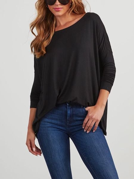 Milan Kiss Koszulka w kolorze czarnym rozmiar: S. Czarne bluzki damskie Milan Kiss, s, bez wzorów, bez kołnierzyka. Za 135.81 zł.