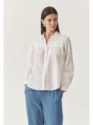 TATUUM Bluzka "Nemy" w kolorze białym rozmiar: 40. Białe bluzki damskie Tatuum, bez wzorów, z bawełny, bez kołnierzyka, bez ramiączek. Za 113.90 zł.