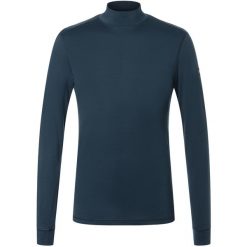 Koszulka termoaktywna z długim rękawem i półgolfem męska SUPER.NATURAL Tundra. Niebieskie bielizna termoaktywna męska Super.natural, m. Za 399.99 zł.