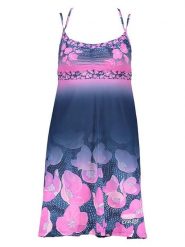 Crazy Sukienka w kolorze granatowo-różowym rozmiar: M. Niebieskie sukienki damskie Crazy, na co dzień, m, bez wzorów, bez kołnierzyka, bez ramiączek, midi, proste. Za 118.28 zł.