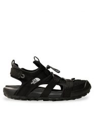 The North Face Sandały Explore Camp NF0A8ADQKX71 Czarny. Czarne sandały damskie The North Face, bez wzorów, z materiału, bez obcasa, na płaskiej podeszwie. Za 369.99 zł.