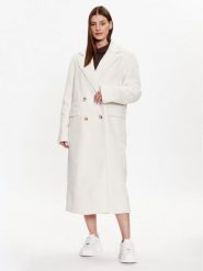 Gina Tricot Płaszcz przejściowy Marie 19200 Écru Regular Fit. Płaszcze damskie Gina Tricot, l, bez wzorów, z syntetyku. Za 419.99 zł.