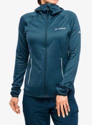 Bluza polarowa damska Vaude Tekoa Fleece Jacket II. Niebieskie bluzy z kapturem damskie Vaude, m, z elastanu. Za 429.25 zł.