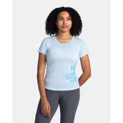 Damska koszulka techniczna Kilpi GAROVE-W. Niebieskie t-shirty damskie Kilpi, bez wzorów, z materiału, bez kołnierzyka. Za 70.90 zł.