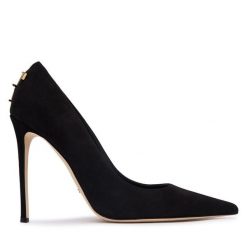 Szpilki Elisabetta Franchi. Czarne szpilki Elisabetta Franchi, bez wzorów, bez obcasa. Za 2,649.00 zł.