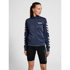 Damska bluza dresowa zapinana na zamek Hummel Legacy. Niebieskie bluzy bez kaptura damskie HUMMEL, s, z dresówki. Za 187.50 zł.