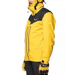 Kurtka narciarska męska Salewa Ortles Ptx 3L M Jacket. Czarne kurtki męskie Salewa, na zimę, l, bez wzorów, sportowe, bez kaptura. W wyprzedaży za 1,379.35 zł.