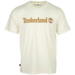 T-Shirt Kennebec River Linear Logo Rozmiar M Biały - TB0A5UPQCM9. Białe t-shirty męskie Timberland, m, bez wzorów, z bawełny, bez kołnierzyka. Za 153.10 zł.