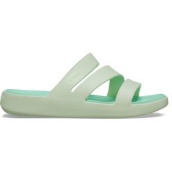 Klapki Dla Dorosłych Crocs Getaway Strappy Sandal. Zielone klapki i japonki męskie Crocs, z materiału. Za 159.99 zł.