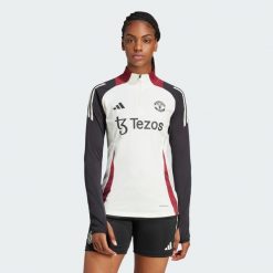 Bluza Manchester United Tiro 24 Training. Białe bluzy bez kaptura damskie Adidas, xl, z materiału. W wyprzedaży za 244.30 zł.