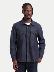 Calvin Klein Jeans Koszula jeansowa LV04RH779G Granatowy Regular Fit. Niebieskie koszule męskie Calvin Klein Jeans, m, bez wzorów, z bawełny, bez kołnierzyka, bez ramiączek. Za 529.99 zł.