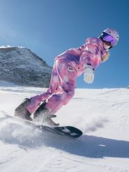 4F Kurtka snowboardowa membrana 15000 damska - multikolor XL. Brązowe kurtki damskie 4f, xl, bez wzorów, z materiału, bez kaptura, narciarskie. Za 699.99 zł.