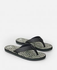 Japonki męskie Rip Curl Ripper Bloom. Zielone klapki i japonki męskie Rip Curl, z materiału. Za 129.99 zł.
