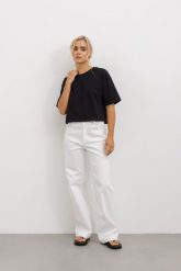 SPODNIE KAREN ECRU XS - Flawless. Białe spodnie materiałowe damskie Flawless, bez wzorów, z bawełny, eleganckie. Za 360.00 zł.