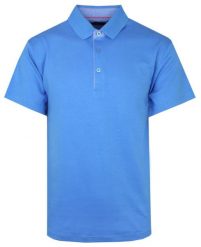 Koszulka POLO, Niebieska Casualowa, Krótki Rękaw, Jednokolorowa, T-shirt -BARTEX. Niebieskie koszulki polo męskie Bartex, m, bez wzorów, z bawełny, bez ramiączek. Za 139.00 zł.