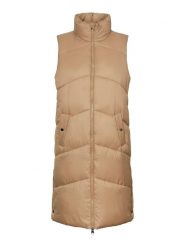 Vero Moda Kamizelka pikowana "Uppsala" w kolorze beżowym rozmiar: XS. Brązowe kamizelki damskie Vero Moda, xs. Za 74.81 zł.