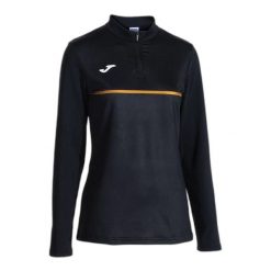 Kurtka dresowa pół-zamek dziewczynka Joma Record III. Czarne kurtki do biegania damskie Joma, l, bez wzorów, z dresówki, bez kaptura. Za 129.99 zł.