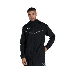 Puma teamRISE All Weather kurtka. Czarne kurtki męskie Puma, xl, bez wzorów, z materiału, z kapturem. Za 189.80 zł.