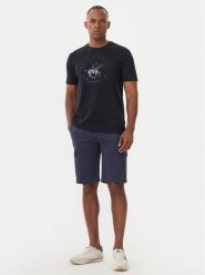 Beverly Hills Polo Club T-Shirt M1546 Granatowy Regular Fit. Niebieskie koszulki polo męskie Beverly Hills Polo Club, m, bez wzorów, z bawełny, bez ramiączek. Za 251.99 zł.