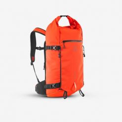 Plecak narciarski / snowboardowy freeride Robust 30 l. Brązowe plecaki damskie WED'ZE, bez wzorów, z materiału. Za 379.99 zł.