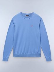 NAPAPIJRY Sweter "Decatur 5" w kolorze niebieskim rozmiar: 3XL. Niebieskie swetry męskie NAPAPIJRY, xl, bez wzorów, z bawełny, bez kołnierzyka. Za 140.53 zł.