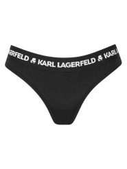 KARL LAGERFELD Stringi A1W47008 Czarny. Czarne stringi damskie Karl Lagerfeld, s, bez wzorów, z lyocellu. Za 129.99 zł.