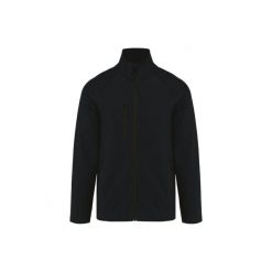 Ekologiczna 3-warstwowa kurtka Kariban Softshell. Czarne kurtki damskie KARIBAN, m, bez wzorów, z materiału, bez kaptura. Za 217.00 zł.