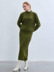 BGN Spódnica w kolorze zielonym rozmiar: 36. Brązowe spódniczki damskie BGN, bez wzorów, midi, proste. Za 143.99 zł.