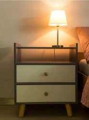 Szafka nocna z szufladą - szary. Szare koszule nocne damskie Sinsay, bez wzorów. Za 99.99 zł.